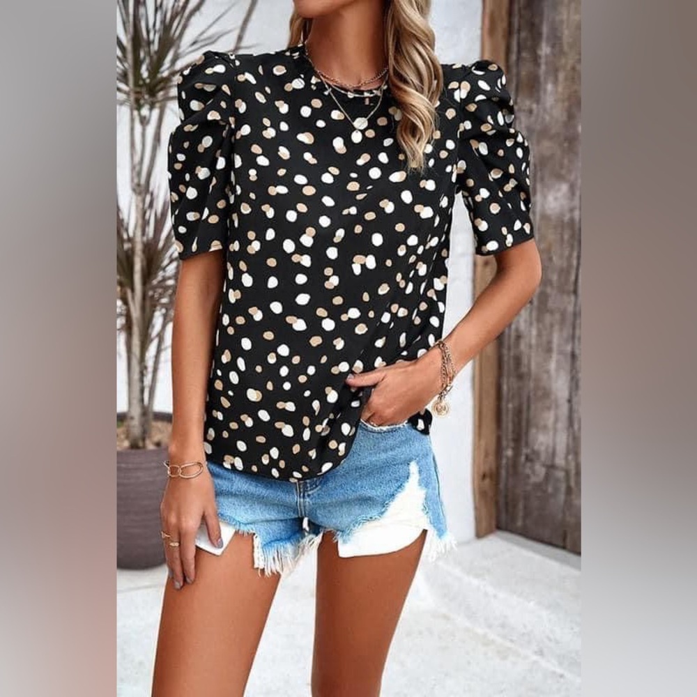 Bubble Sleeve Blouse